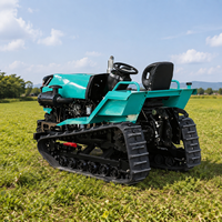 Offre Spéciale – Mini Tracteur à Chenilles 35HP 50HP avec Cultivateur Rotatif Autoporté pour Jardin Domestique et Petites Terres Agricoles Sèches ou Humides