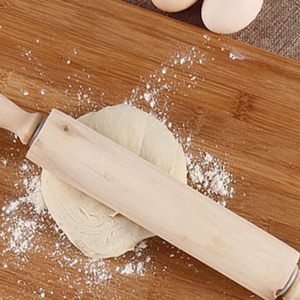 Professional Grade Hard Maple Wood Rolling Pin for Even Dough Rolling Ideal for Bread Pastry and Pizza Crust Making - Product Image 2