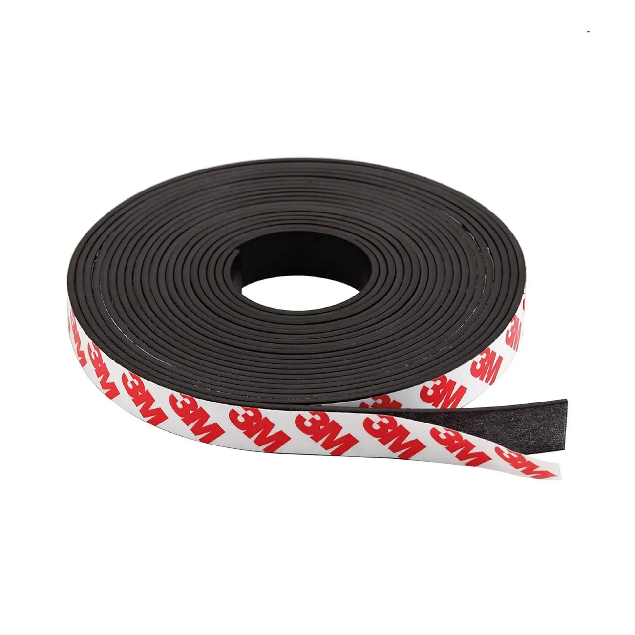 Customized Strong Double Side Self Adhesive Fridge Magnet Tape Neodymium Flexible Rubber Thin Magnet Strip 3M Magnetic Tape