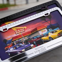 Cadre de plaque d'immatriculation suspendu en plastique ABS durable, résistant aux UV, design personnalisé, à la mode, prix de gros Licheng CP02