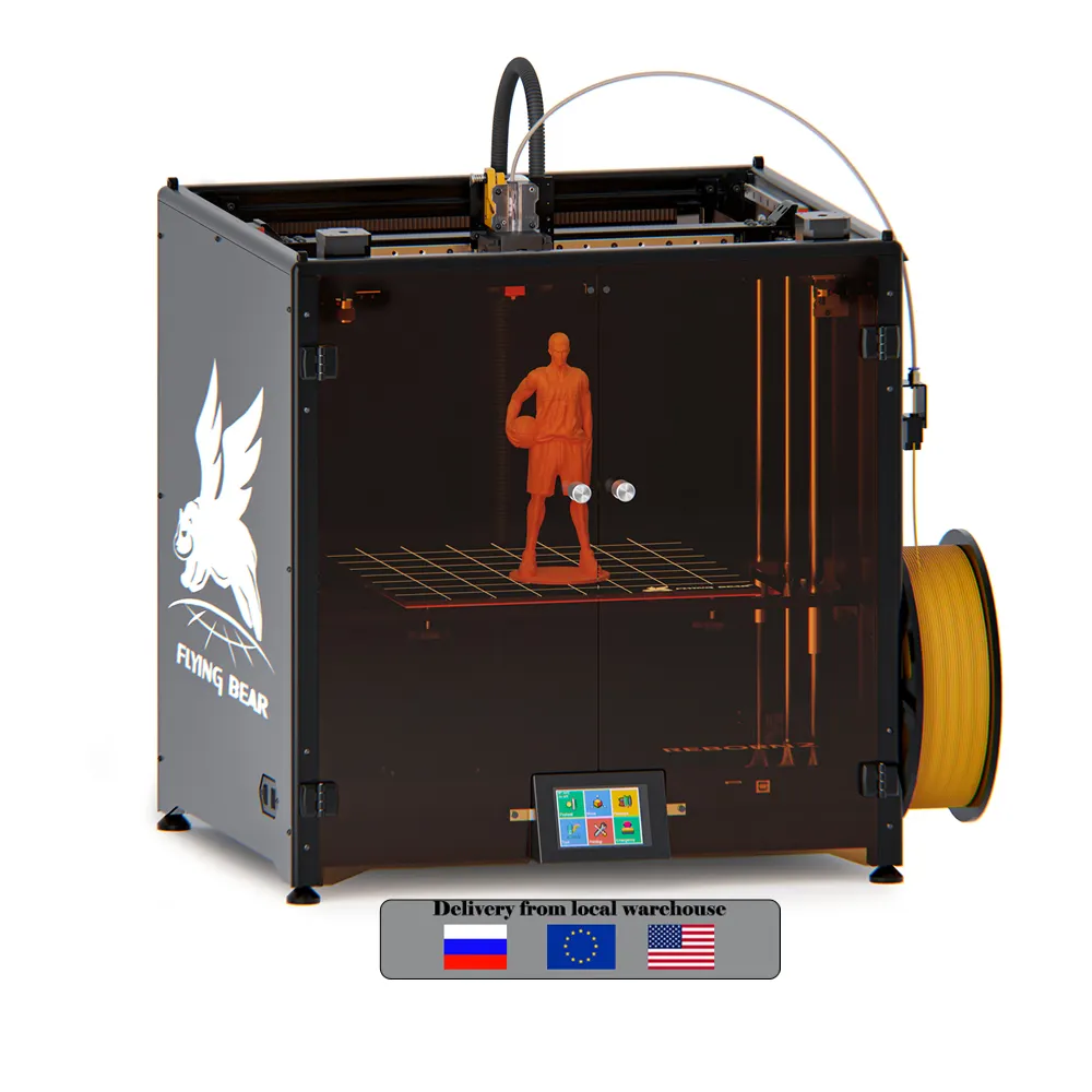 Принтер 3d Flying Bear Reborn 2, профессиональный принтер с высокой точностью, большой, быстрой печати, многоцветный, 325*325*350 мм, принтер