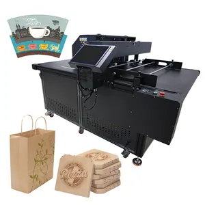 Single Pass Digital Inkjet Printer for Corrugated Boxes Labels Easy Operation One Pass Carton Card Machine PLC Core Components