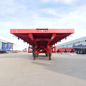 Semirremolque de Plataforma Usado de 3 Ejes, 50-60 Toneladas, Semirremolque de Acero de 50-60 Toneladas - Product Image 2