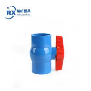 Plastic injection mold PN10 PVC compact ball valves socket/ thread pipe fittings mold for irrigation swimming pool