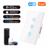 Interrupteur intelligent Wi-Fi US avec variateur de luminosité, basé sur le microcontrôleur ESP8685, micrologiciel Tasmota, reflash, réinitialisation, re-ingénierie, interrupteur tactile intelligent personnalisé