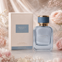 Flacon de parfum vide réutilisable en verre transparent, flacon de parfum carré plat en verre avec couvercle, 50 ml, 30 ml, 100 ml
