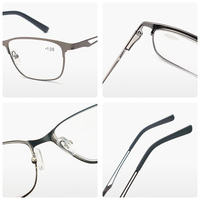 Proveedor de Gafas al por Mayor, Gafas de Lectura con Bloqueo de Luz Azul para Hombres de Negocios, Metálicas y Modernas, para Trabajo de Oficina y Lectura
