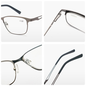 Proveedor de <span class=keywords><strong>Gafas</strong></span> al por Mayor, <span class=keywords><strong>Gafas</strong></span> de Lectura con Bloqueo de Luz Azul para Hombres de Negocios, Metálicas y Modernas, para Trabajo de Oficina y Lectura - Product Image 3