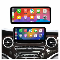 Pemutar DVD Mobil 12,3 Inci Android Radio Layar Sentuh Navigasi GPS Carplay untuk Mercedes Benz V Class 2016-2022