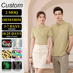 <span class=keywords><strong>Polo</strong></span> <span class=keywords><strong>di</strong></span> Lusso in Misto Cotone con Tocco <span class=keywords><strong>di</strong></span> Seta e Lino, Antibatterico 7A, Rinfrescante, Taglie S-6XL, Logo Personalizzabile - Product Image 1