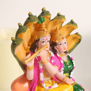 風水樹脂工芸品ヒンドゥー教の神像タイヴィシュヌとラクシュミ夫婦の彫刻東南アジアタイ寺院の装飾品 - Product Image 6