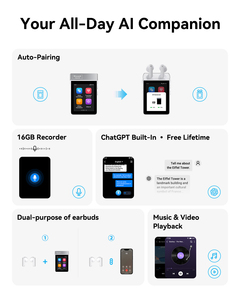 Wooask A9S With Screen,Real-Time Translation Device 144 Languages & 16 Offline, Chat GPT, Music Wooask - Product Image 2