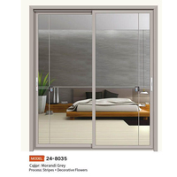 Porte coulissante en verre minimaliste, étanche, avec cadre en aluminium robuste, sur mesure, moderne, pour la maison, la chambre, la salle de bain, le balcon, l'hôtel