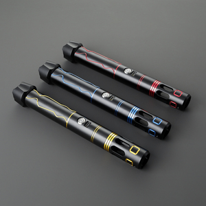 Espada Láser LED con Patente Exclusiva, Llama Fantasma, Cambio de Color Rojo, Verde y Azul, Colección de Cuchillas, Cable de Carga Rápida, Sable de Luz <span class=keywords><strong>Damien</strong></span> - Product Image 4