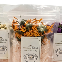 Sel de bain personnalisé aux roses, sel aromatique cristallin, fleurs séchées, huile essentielle, sel minéral de l'Himalaya pour hydrater le corps