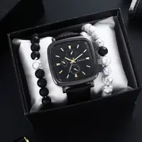 Goedkope Sieraden Sets Mode Polshorloge Gift Set Casual Horloge Armband Set Mannen Horloges Verjaardagscadeautjes Beste Cadeaus Voor vader