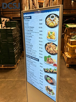 Pantalla LED Plegable Impermeable GOB P1.2 P1.5 P1.8 P2.5, Banner Digital Interior Plug & Play para Tiendas