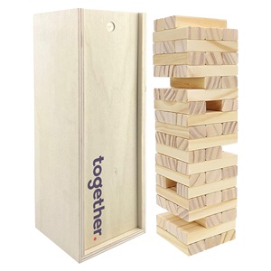 Juego portátil de madera y bambú, palos de dominó, 70 Uds., piezas, logotipo personalizado, regalos promocionales PT002, juego de madera 2 en 1 en Stock - Product Image 6