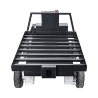 Chariot robotique de suivi automatique Agv FOLO-4WD 100KG, véhicule de suivi intelligent, chariot de transport électrique