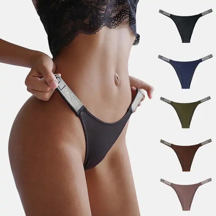 comfortable breathable thong women's invisible tight