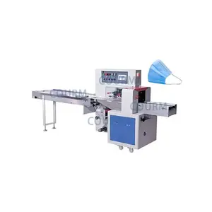 COURM full automatic disposable medical surgical facial face mask plastic bag pillow packing machine