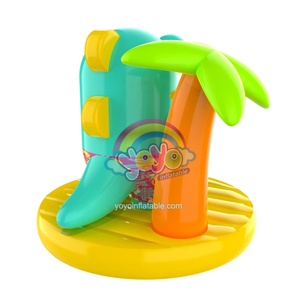Bouée gonflable en forme de grenouille avec ballon de plage et short fleuri, jouet aquatique d'extérieur pour hôtels et complexes hôteliers - Product Image 3