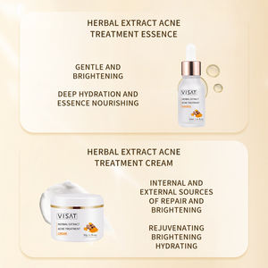 Suministro de fábrica OEM, ácido hialurónico orgánico Natural, juego de cuidado Facial de cúrcuma, blanqueamiento, juego de cuidado de la piel antiarrugas para el acné - Product Image 3