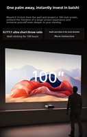Projecteur laser triple couleur DLP JMGO O3 Ultra 4K UHD UST pour cinéma maison, Android 4G+64G, intelligent pour la maison et le bureau