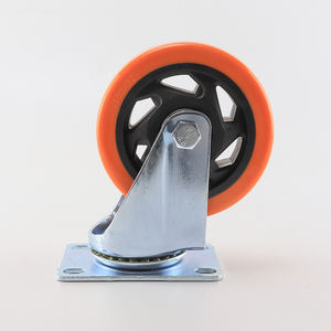 Roues pivotantes CMCL avec frein Roue industrielle orange pour chariot Chariot Vente chaude Roue pivotante à verrouillage - Product Image 4