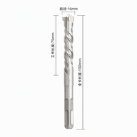 Foret à percussion SDS Plus YG8C en carbure de tungstène à pointe croisée et queue carrée 40Cr pour le perçage du béton, de la brique, de la glace, de la maçonnerie, de la pierre et des murs rocheux