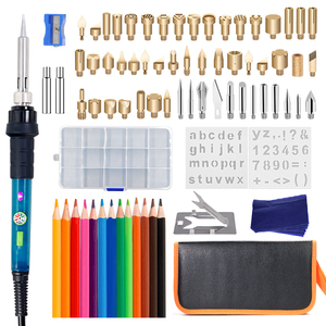 YIHUA 947-III Bois <span class=keywords><strong>kit</strong></span> 47/48/86 PIÈCES À Souder <span class=keywords><strong>Pyrogravure</strong></span> Stylo BRICOLAGE Créatif Outils Température Réglable - Product Image 2