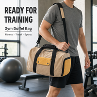 Sac de voyage en nylon imperméable pour vêtements, design en forme de baril, grande capacité, coutures renforcées, pour femmes et hommes