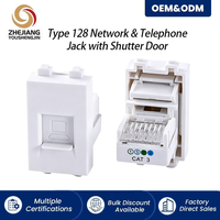 Module de communication vocale 128 ports Jack RJ11 Cat3 pour téléphonie et télécommunications