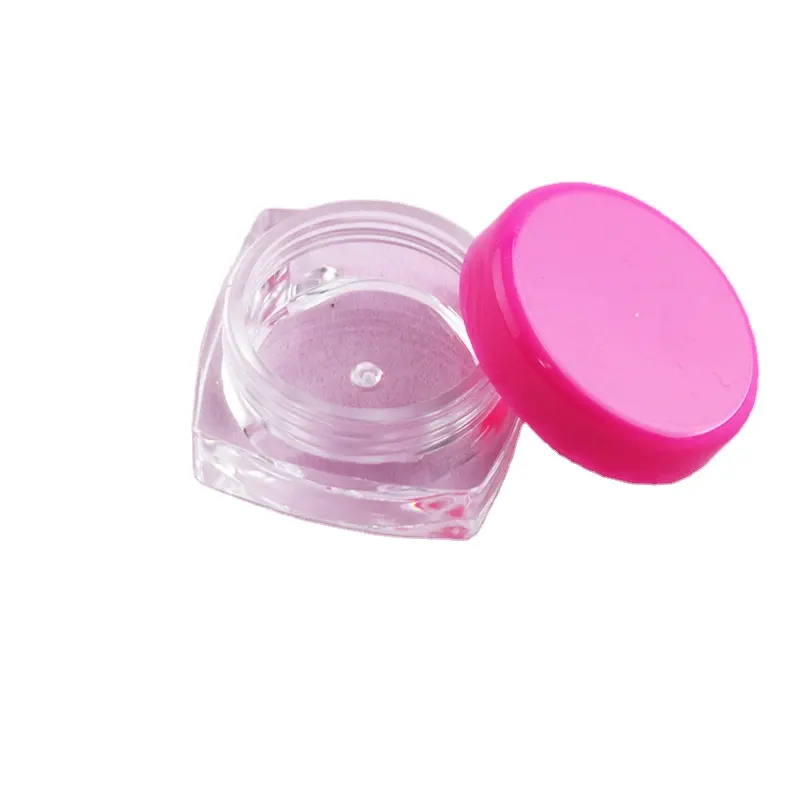 3G 5g Frascos cosméticos cuadrados de plástico PS Contenedores de concentrado Crema para el cuidado de la piel Embalaje de aceite
