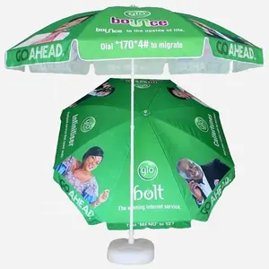 Customized Advertising Printed Outdoor Beach Umbrella Parasol