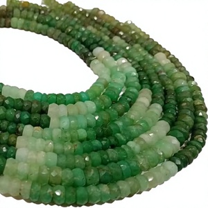 Natural Chrysoprase Gemstone 5 to 7mm Rondelle Faceted Beads 13 inch strand - Product Image 1