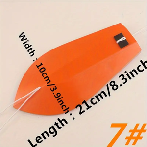 1 pieza 5 # 6 # 7 # 8 # Tabla de <span class=keywords><strong>Pesca</strong></span> Resistente de Color Naranja, Ideal para Barcos de <span class=keywords><strong>Pesca</strong></span>, Construcción Duradera de ABS - Product Image 3