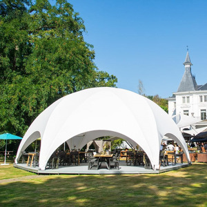 Tạm thời hexadome tổ chức sự kiện bóng râm cấu trúc ngoài trời lớn bên lễ hội marquee tente cong chéo Lều trắc địa hình lục giác mái vòm - Product Image 5