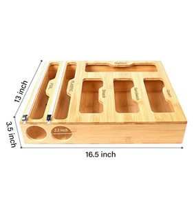 Túi Đựng Ngăn Kéo Nhà Bếp Có Khóa Kéo Và Hộp Đựng Bọc Nhựa Có Dụng Cụ Cắt - Product Image 3