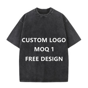 T-shirt Oversize Retrò in Puro Cotone 230g con Stampa Digitale e Motivo, Stile Vintage per Uomo e Donna - Product Image 1