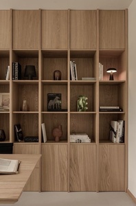 Librería Moderna <span class=keywords><strong>de</strong></span> Madera con Estantes Abiertos, Mueble Modular <span class=keywords><strong>de</strong></span> Pared para Biblioteca en Casa, Librería o Sala <span class=keywords><strong>de</strong></span> Estar - Product Image 5