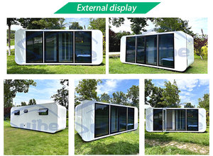 <span class=keywords><strong>Casa</strong></span> Prefabricada de Acero de 20 pies, Estilo Apple Cabin, con Diseño Moderno, Opciones de Oficina, <span class=keywords><strong>Casa</strong></span> de Campo y Taller, Construcción con Panel Sándwich - Product Image 4