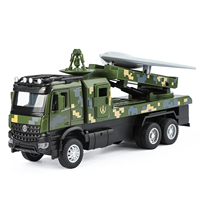 Camion et voiture militaires à rétrofriction de haute qualité en métal moulé sous pression, modèle à piles au lithium pour garçons