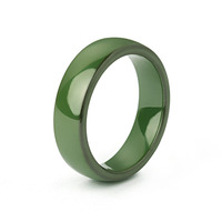 Gostar Hommes et Femmes En Stock Simple Doigt Bijoux 6mm Haute Tactile Blanc Noir Jaune Vert Blanc Core Bague En Céramique