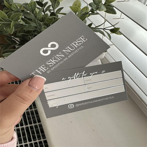 บัตรแขกสีชมพูแบบเรียบง่ายพิมพ์ลายทองคำเปลวแบบไล่ระดับสี - Product Image 3
