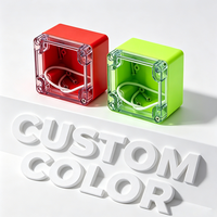 Boîtier étanche transparent ABS+PC IP65 avec joint en mousse de silicone pour protection extérieure