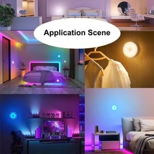 Vente flash : Lampe à détecteur de mouvement rechargeable avec télécommande RGB, lumière nocturne sans fil magnétique à coller au mur, pour les marches et les escaliers - Product Image 3