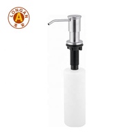 Distributeurs de savon liquide pour cuisine en marbre et acier inoxydable 304 de 500 ml avec pompe pour usage domestique