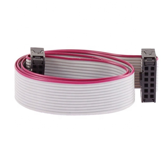 CE Certificate 2.54 Idc Connector Flat Cable Assembly With 0.635 1.0 1.27m 2.0mm Pitch Ribbon Cable