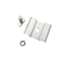 Accessoires de système de montage solaire à pince intermédiaire rapide en largeur ruban anodisé Système solaire de qualité supérieure avec pince intermédiaire